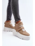 Zazoo 3450 Dámske kožené tenisky Beige Zazoo 3450 Dámske kožené tenisky Beige