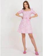 LK SK 509002 šaty.03P biela a ružová