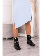 Modré šaty nadmernej veľkosti