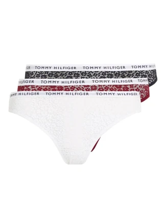 Dámske čipkované nohavičky 3Pack UW0UW04513-0WE - Tommy Hilfiger Dámske čipkované nohavičky 3Pack UW0UW04513-0WE - Tommy Hilfiger