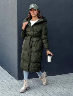 Dámsky prešívaný kabát CLOUTIQUE zelený FashionStreet TY4370