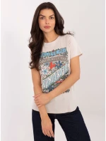 Tričko D12048M02556K light beige