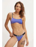 Dámske plavkové nohavičky KW0KW02611 C86 Blue - Calvin Klein Dámske plavkové nohavičky KW0KW02611 C86 Blue - Calvin Klein