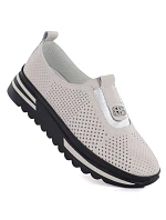 Dámske kožené čižmy LR61-7092 beige - S.Barski