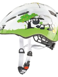 Detská cyklistická prilba Uvex Kid 2 bielo-zelená