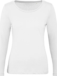 B&C Inspire LSL T /women_° Dámske tričko s dlhým rukávom 01.TW71 biele