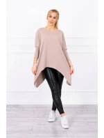 Oversize blúzka tmavo béžová Oversize blúzka tmavo béžová