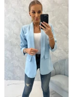 Bunda s klopami elegantná modrá Bunda s klopami elegantná modrá