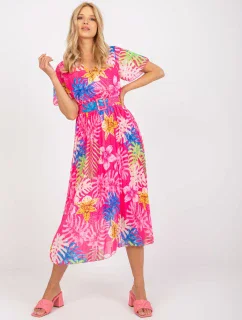 Šaty DHJ SK 11331 4.99 tmavo ružová