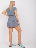 Šaty RV SK 6632.25 biele a tmavo modré Šaty RV SK 6632.25 biele a tmavo modré