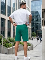 Pánske zelené teplákové šortky FashionStreet SX2635 Pánske zelené teplákové šortky FashionStreet SX2635