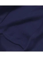 Tmavomodrá dámska tepláková mikina so sťahovacími lemami (W01-66)