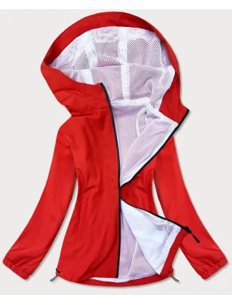 Letná červená dámska bunda s podšívkou (HH036-5)