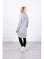 Mikina s kapucňou šedá