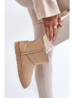 Śniegowce Damskie Cross Jeans MM2R4023C Beżowe