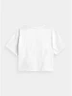 Dámsky top s potlačou H4Z21-TSD029 10S White and Black - 4F Dámsky top s potlačou H4Z21-TSD029 10S White and Black - 4F
