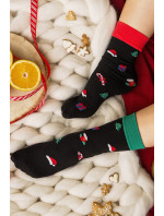 Hrubšie vzorované ponožky CHRISTMAS
