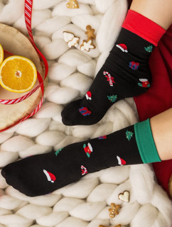 Hrubšie vzorované ponožky CHRISTMAS