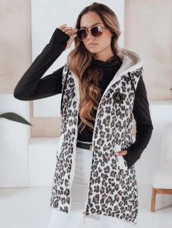 Dámska prešívaná maskáčová vesta ELMERA biela FashionStreet TY5028