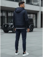 FashionStreet pánska tmavomodrá prešívaná prechodná bunda TX4392