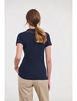 Russell Athletic 566F Dámske elastické polo tričko z piké 10.566F biele Russell Athletic 566F Dámske elastické polo tričko z piké 10.566F biele