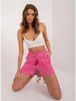 Šortky D73771M62393KA tmavoružové