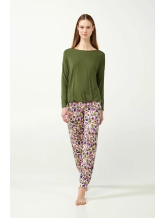 Vamp - Dámske pyžamo s kvetmi 21063 - Vamp Vamp - Dámske pyžamo s kvetmi 21063 - Vamp