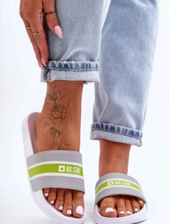 Ľahké penové papuče Big Star JJ274647 White-Grey
