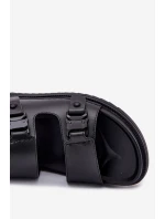 Skórzane Sandały Męskie Big Star RR174086 Czarne