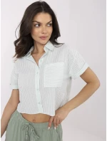 Košeľa NM KS KA 01148.50P bielo zelená