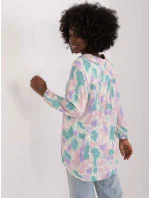 Blúzka D73771Z11162A ružovo-zelená - Sublevel