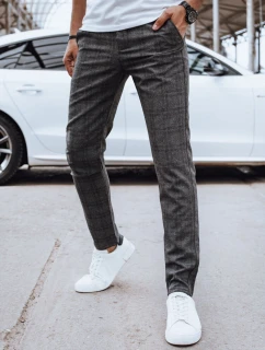 Pánske ležérne nohavice tmavosivé FashionStreet UX4399