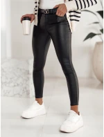 Dámske voskované nohavice FEMINERO black FashionStreet UY2220