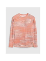 Dámske rýchloschnúce cyklistické tričko s dlhým rukávom 4F 4FWSS25TFLOF344-70A