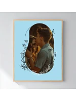 Personalizovaný magický fotob obraz v ráme – 40x50 – kvetinový rám Personalizovaný magický fotob obraz v ráme – 40x50 – kvetinový rám