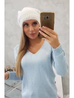 Dámska čiapka Ingrid K371 biela