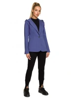 M691 Blejzer s kapucňou a jedným gombíkom - indigo M691 Blejzer s kapucňou a jedným gombíkom - indigo