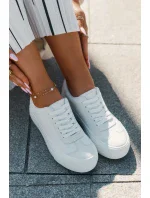 Dámske tenisky na platforme Big Star - biele