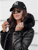 Dámska prešívaná zimná bunda s kapucňou čierna ULTRAWAY FashionStreet TY4628