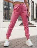 Dámske velúrové ružové tepláky FashionStreet UY2839 Dámske velúrové ružové tepláky FashionStreet UY2839