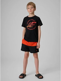 Chlapčenské plážové šortky boardshorts 4F 4FJWSS26UBDSM203-62S