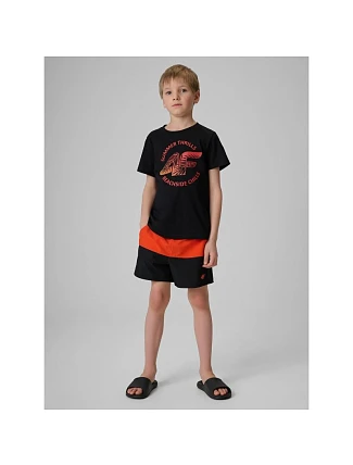 Chlapčenské plážové šortky boardshorts 4F 4FJWSS26UBDSM203-62S