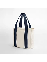 BagBase BG 675 Plátnová taška „Edit Tote“ 52.0675 prírodná/námornícka modrá BagBase BG 675 Plátnová taška „Edit Tote“ 52.0675 prírodná/námornícka modrá