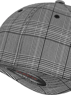 Flexfit 6196 6-panelová čiapka Flexfit Glenček 55.6196 čierna/biela