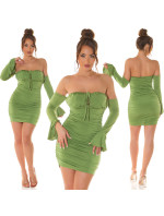 Sexy Koucla off shoulder Mini Dress with Cups