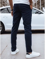 Pánske tmavomodré ležérne nohavice FashionStreet UX4387