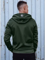 Pánska mikina na zips s kapucňou zelená FashionStreet BX5838
