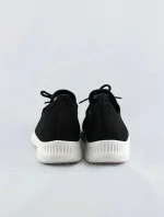 Ľahké čierne dámske nazúvacie tenisky adidasky (YM-147)