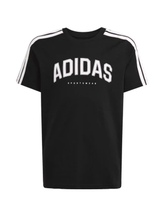 Detské tričko adidas Codes Collegiate Graphic Tee, čierne, JL6139 Detské tričko adidas Codes Collegiate Graphic Tee, čierne, JL6139