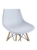 ŠKANDINÁVSKE STOLIČKY MATRACE BIELE SADA 2 KS